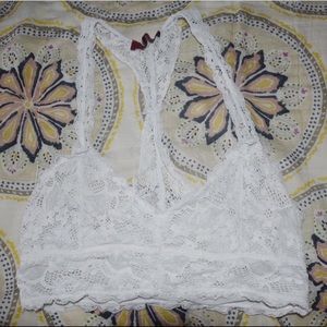 White Detailed Bralette